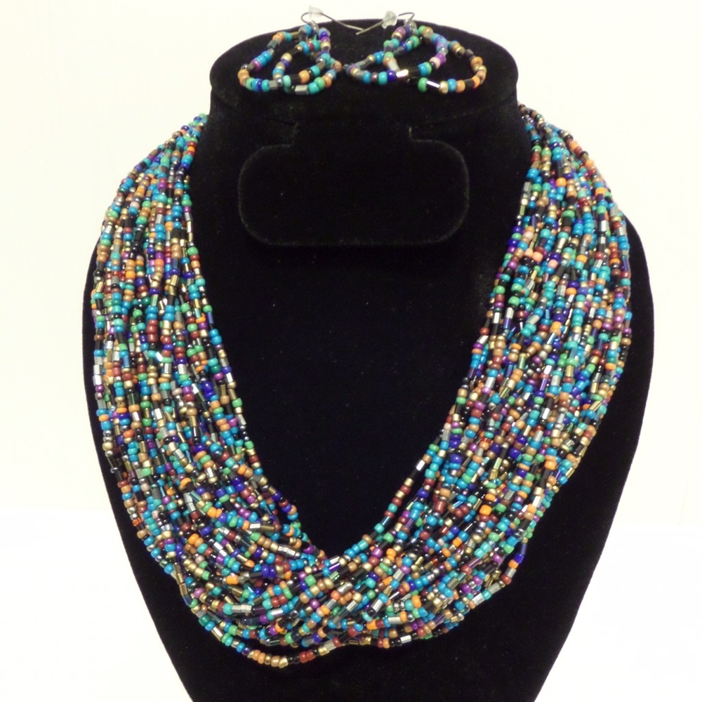 NEW! Multicolored Beaded Necklace